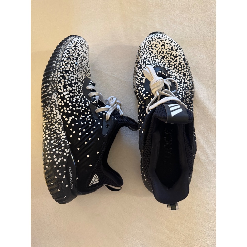 Adidas Alphabounce Beyond Black White Polka Dot Running Shoes Womens 8